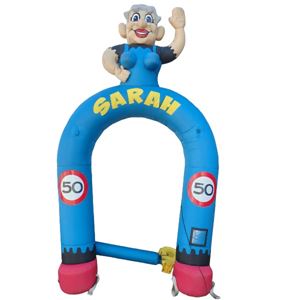 Sarah boog opblaasbaar van maar liefst 3,5 mtr hoog en 2.10 mtr breed Sarah boog opblaasbaar van maar liefst 3,5 mtr hoog en 2.10 mtr breed