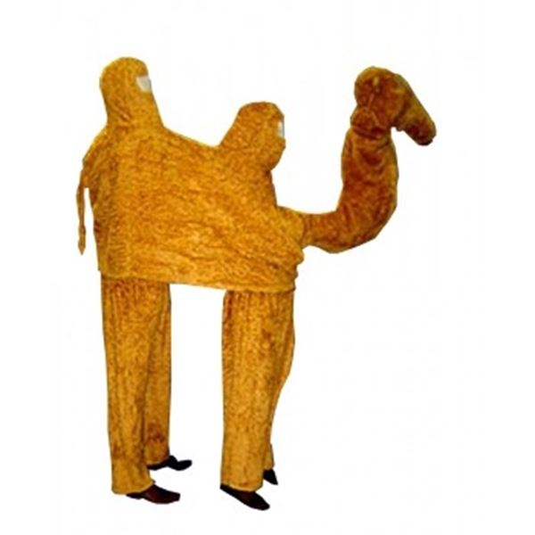 deugd een keer voor het geval dat Kamelen kostuum voor 2 personen. Opvallen doe je zeker met dit kostuum